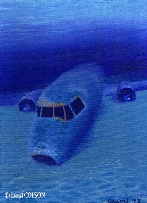 avion sous l'eau